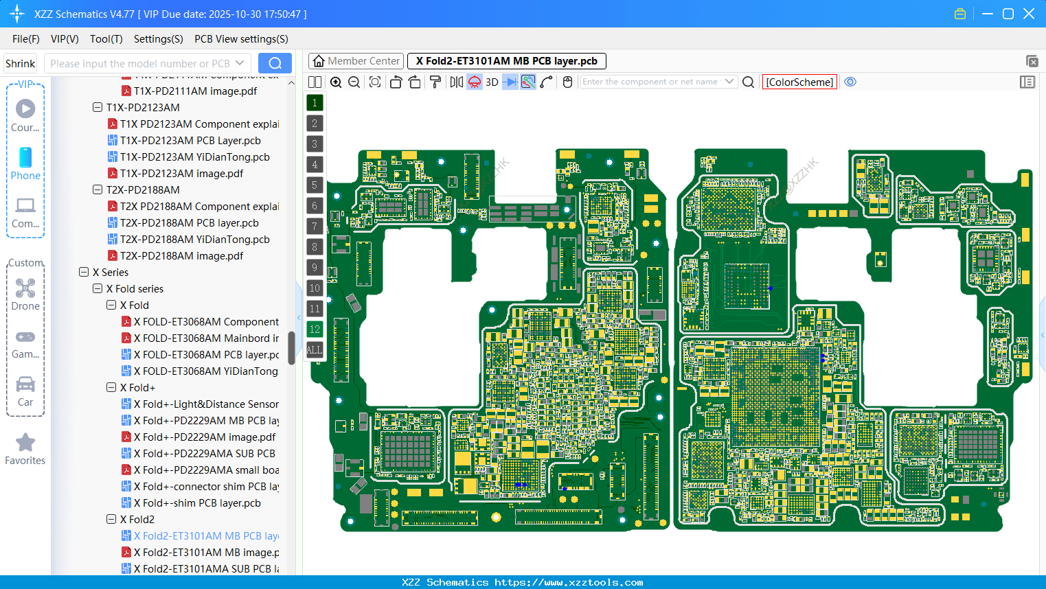 VIVO X Fold2-ET3101AM MB PCB Layer